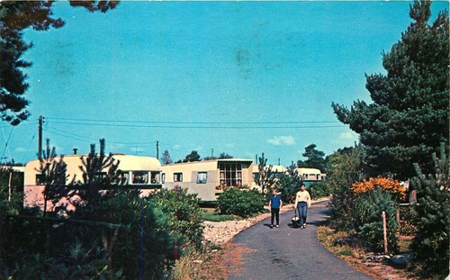 Caravan trailer park - caravan,, park,