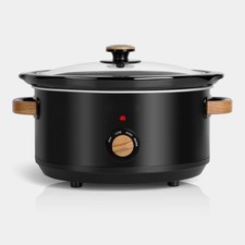 3.5L Slow Cooker Black Wood 3
