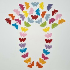 100 Paper Butterflies Scrapbook Cardmaking Decor Basket Art Craft Supply BF1