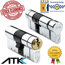Door Lock Euro Cylinder High Security 3 Star Rated ABS Avocet ATK Key/ Thumbturn