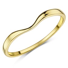9ct Yellow Gold Curved Shaped