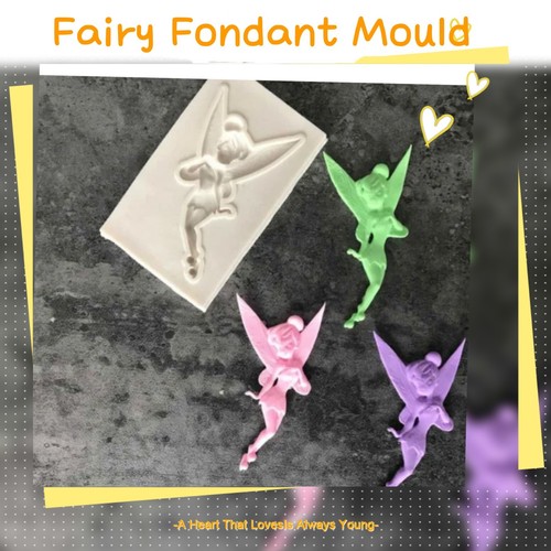 Fairy silicone fondant - fairy, cake