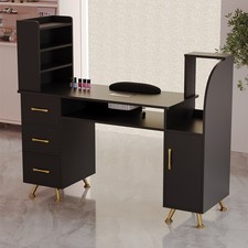 Nail Art Desk Manicure Table Tattoo Technician Work Station with Dust Collector