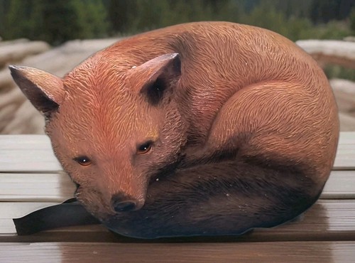 New red fox garden ornament - new,