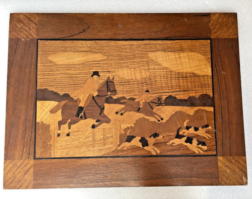 Vintage marquetry picture