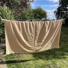 Vintage Early Warm Witney Wool Blanket Beige Made In England 210cm X 240 Cm