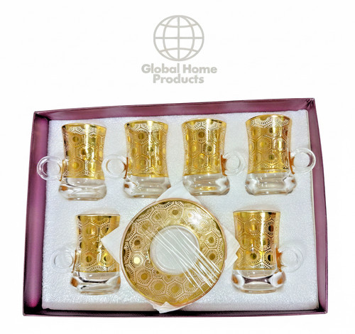 Turkish glass tea set 6 - set,