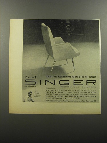 1956 singer chair - 1956, carlo