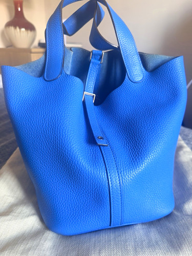 Hermès picotin lock bleu - hermÈs,