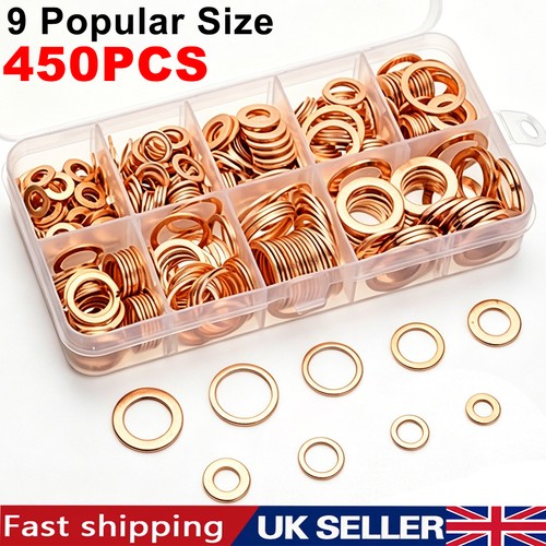 450pcs assorted solid copper - assorted,