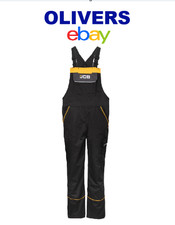 JCB Adults Bib & Brace Dungaree Overalls