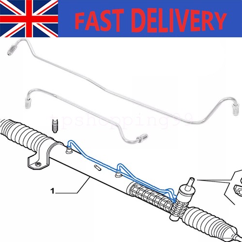 Power steering rack pipes - rack, for