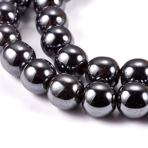 Hematite gemstone 8mm - hematite,