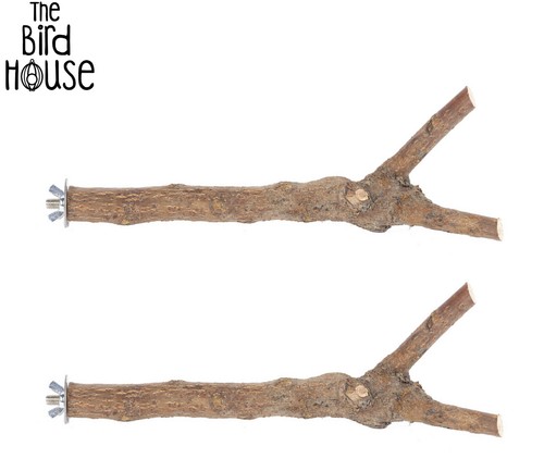 Natural wooden branch bird - 2,
