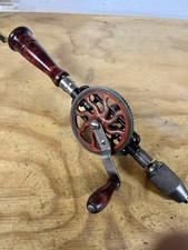 Vintage Millers Falls No 2 Hand Drill Bits In Handle, Fine shape, Shop Ready!