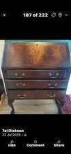 Antique walnut veneered