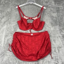 FREYA AS3292 CHA CHA UNDERWIRED BIKINI IN RED 36E & XL Matching Bottom AS3297