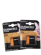 2 x Duracell 223 6V Lithium Photo Battery CR223 CR-P2 EL223AP Exp March 2033