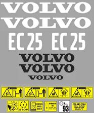Decal Sticker Graphics set for VOLVO EC25 Mini Digger Bagger Pelle Autocollant