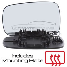 Wing Mirror Glass Renault Clio Mk3 2005-2009 Heated Convex Passenger Side Left