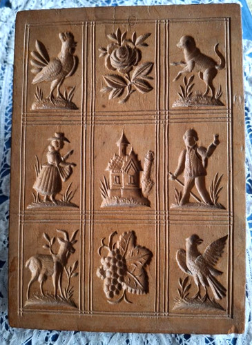 Rare wooden german springerle - wooden,