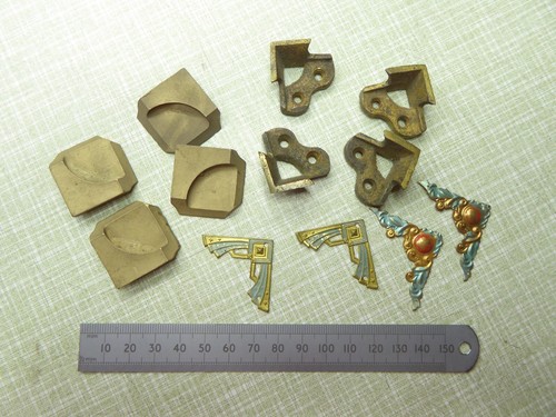 Lot vintage ornate - of, brass