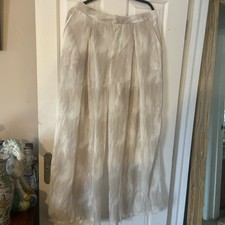 ZARA Wide Leg Palazzo Pants Sheer Boho Party Wide Leg Trousers Shorts Lined Larg