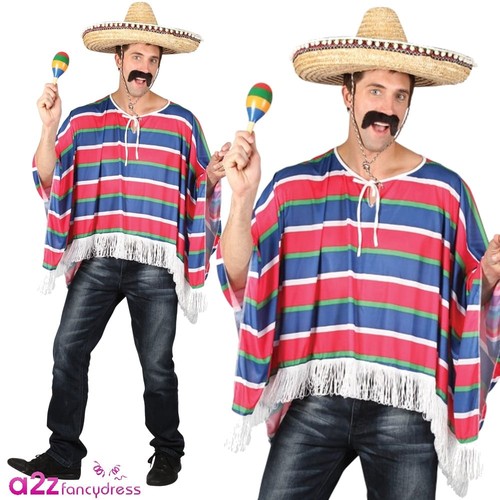 Mens mexican bandit poncho - mens,