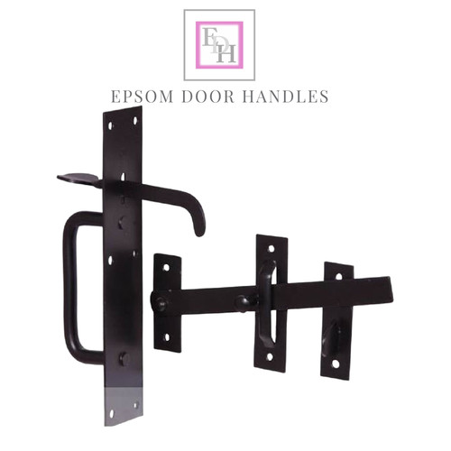 Black suffolk latch - latch, garden