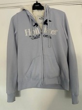 Ladies Hollister California Lined Fleece Zipped Hoodie