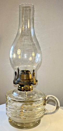 Paraffin oil lamp glass - paraffin, font