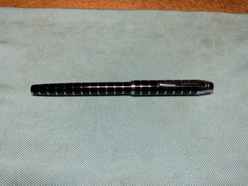Cross black chrome striped - cross,