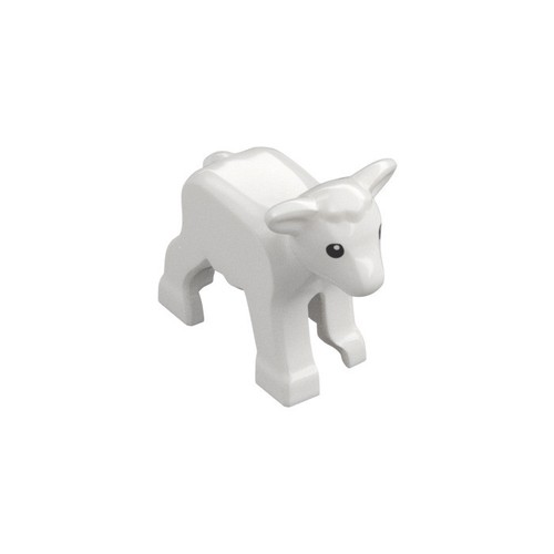 Lego white sheep - white, sheep,