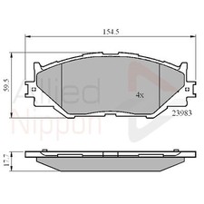 Brake Pads Set For Lexus IS