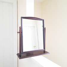 80's Vintage Stag Minstrel Single Dressing Mirror - Mid Century Modern Tilting