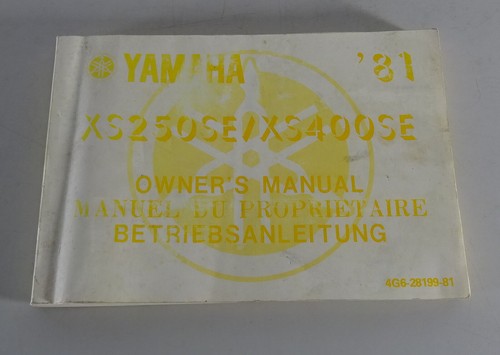 Operating manual yamaha 250 - operating,