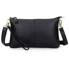Womens Genuine Leather Clutch Messenger Handbag Crossbody Shoulder Bag Purse UK