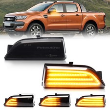 LED Mirror Turn Signal Exterior Mirror Turn Signal for Ford Ranger T6 Raptor Wildtrak 12-19