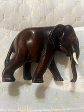 VINTAGE Wooden Elephant Statue