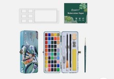 50 Colors Watercolor Paint Set