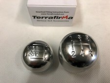 TERRAFIRMA Land Rover Defender R380 Gearbox Polished Aluminium Gear Knobs  TF929