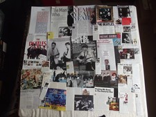 THE BEATLES - MAGAZINE CUTTINGS COLLECTION - CLIPPINGS, ADVERTS, PHOTOS X67.