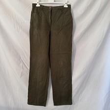 Olsen Olive Green Straight Leg Stretch Jeans UK 14 (EU 42)