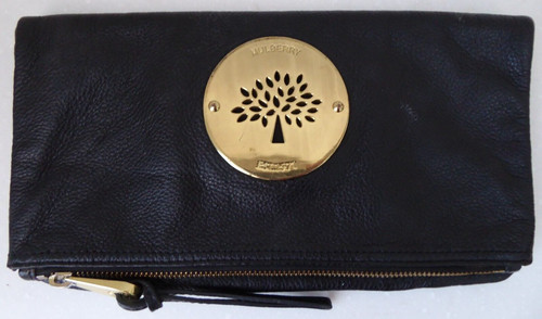 Mulberry clutch bag - mulberry, black