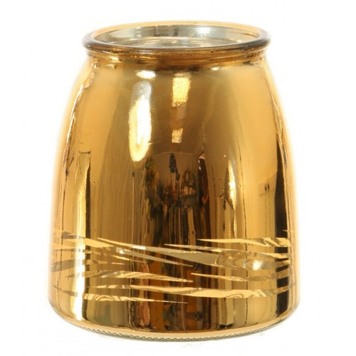 Metallic swirl gold glass - swirl,