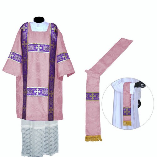 Rose deacon dalmatic vestment - deacon,