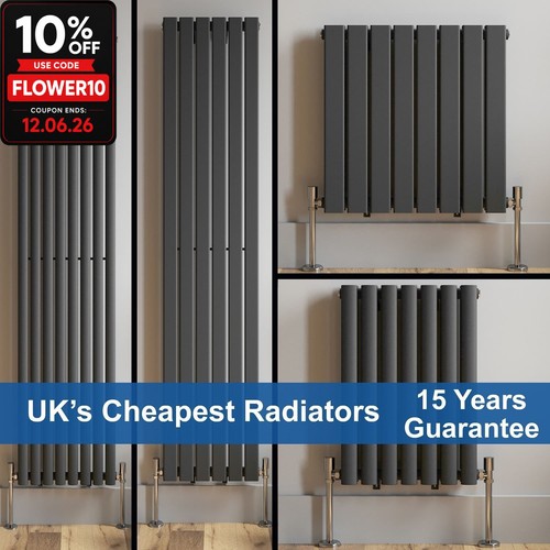 Anthracite designer radiator - anthracite,