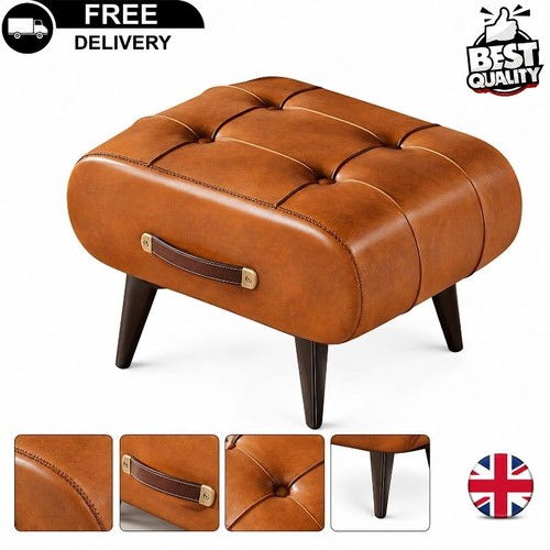 Small foot stool - foot, leather
