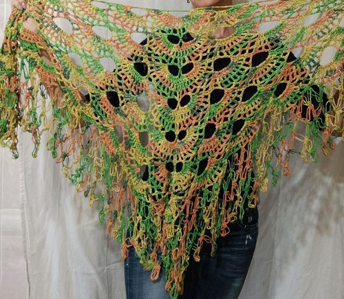 Boho crochet virus shawl - boho,