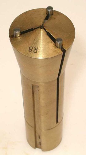 Brass emergency collet - r8, for